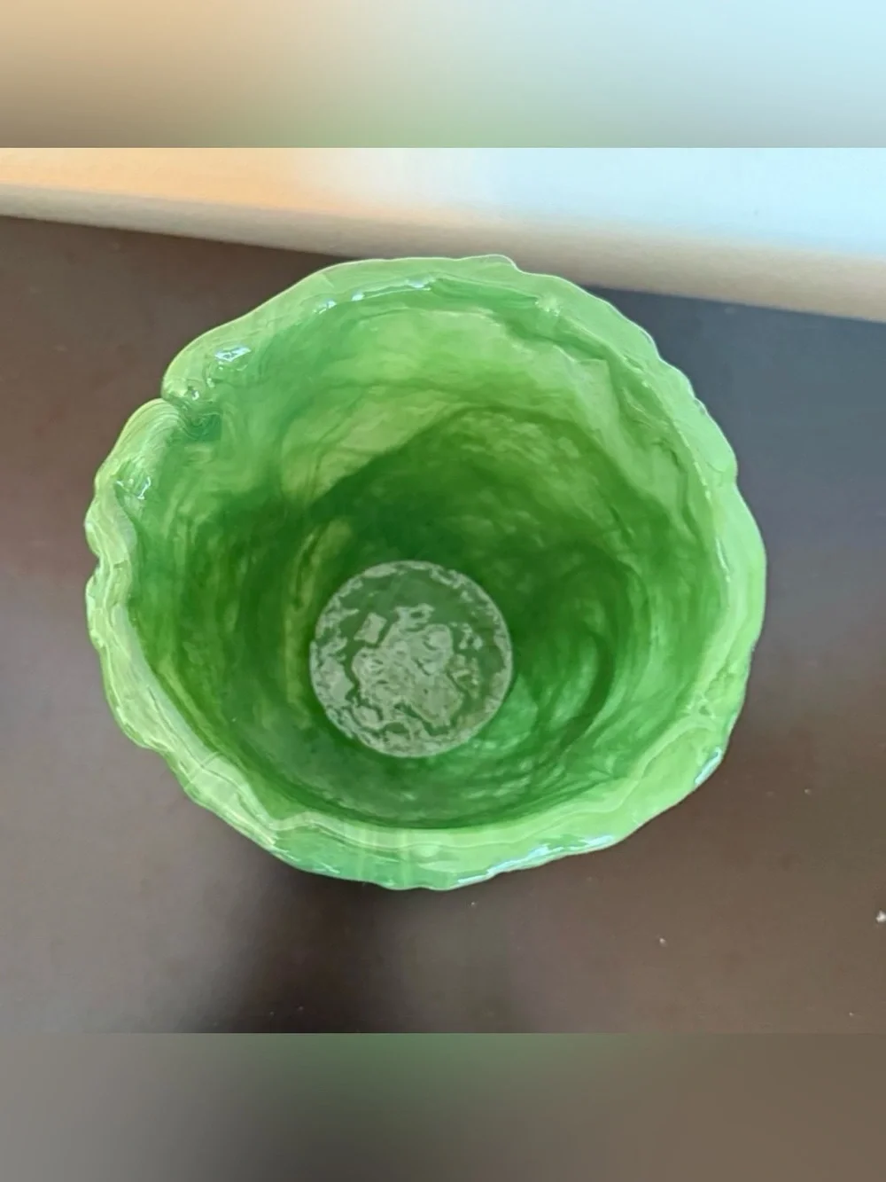 Small Green Glass Vase